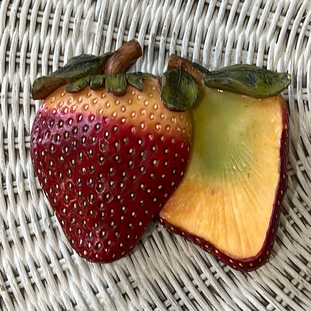 Vintage strawberry wall hanging